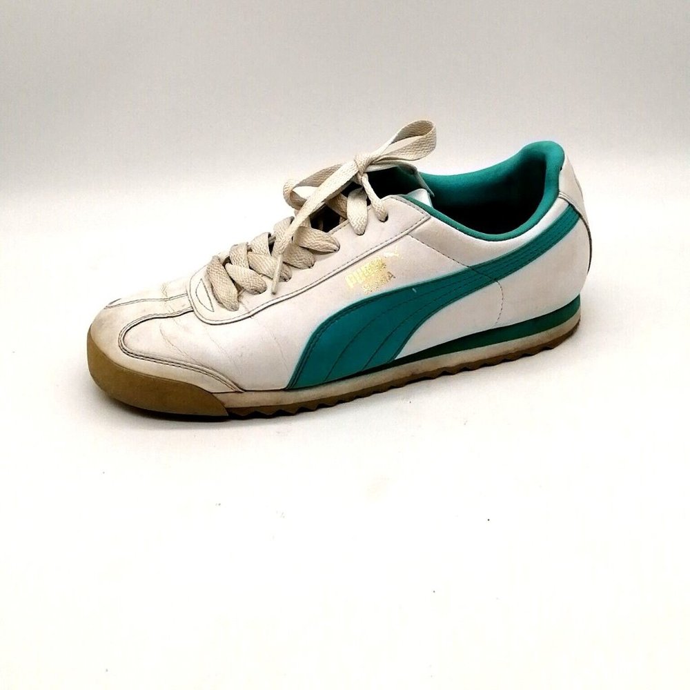 Puma White Teal Retro Sneaker